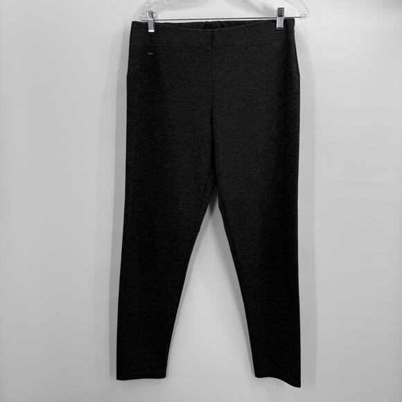 Habitat Pants Womens Medium Gray Stretch Pull On High Rise Slim Leg Comfort - Picture 1 of 10